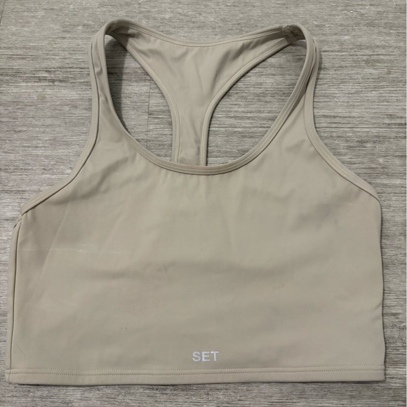 SET Active Other - SET Active Beige Sports Bra